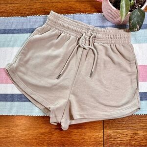 H&M Tan Drawstring Casual Lounge Shorts